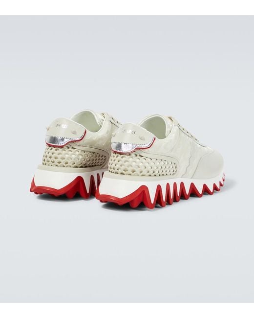 Christian Louboutin Metallic Loubishark Leather Sneakers for men