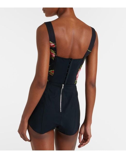 Dolce & Gabbana Black Satin Micro Shorts