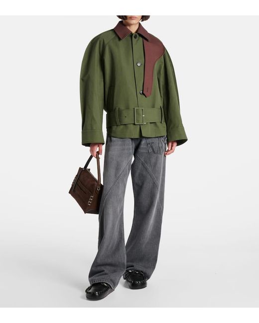 J.W. Anderson Green Jacke Aus Baumwolle