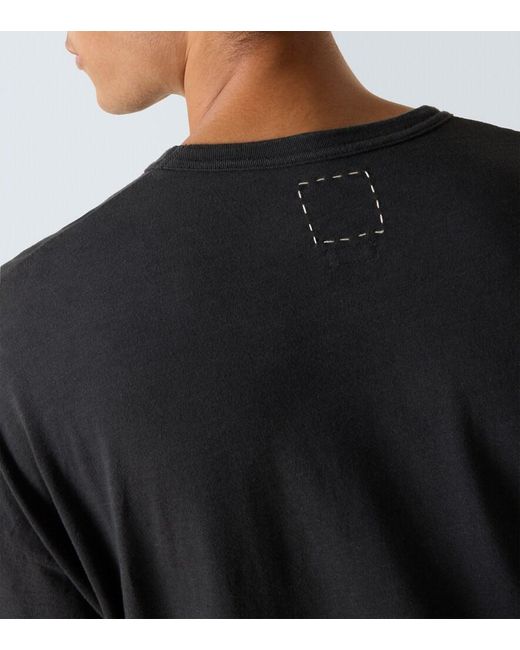 Visvim Black Jumbo Cotton-Blend T-Shirt for men