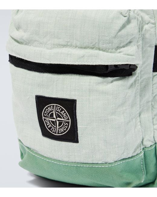Stone Island Green Compass Crossbody Bag for men