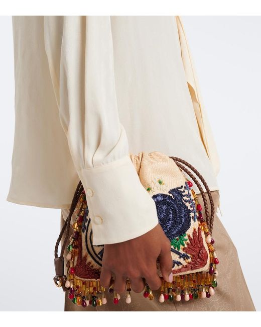 Etro Natural Jacquard Georgette Blouse