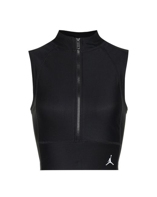 Crop top Jordan Nike de color Black