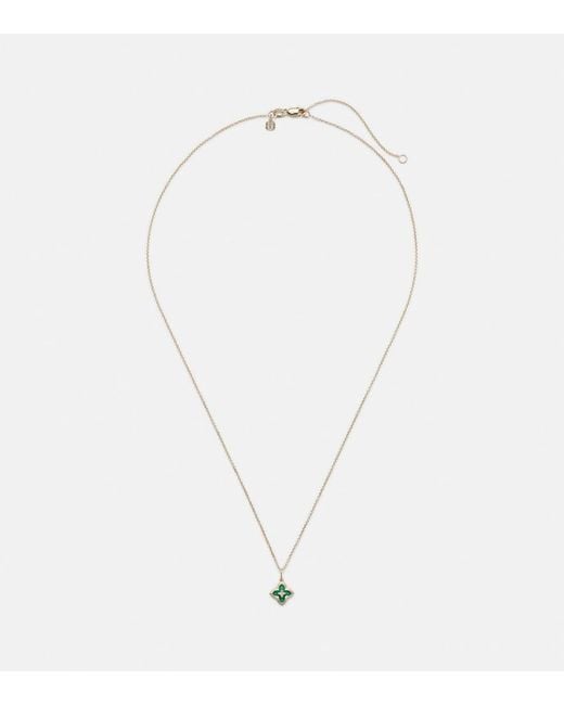 Sydney Evan White Mini Moroccan 14kt Gold Necklace With Enamel And Diamond