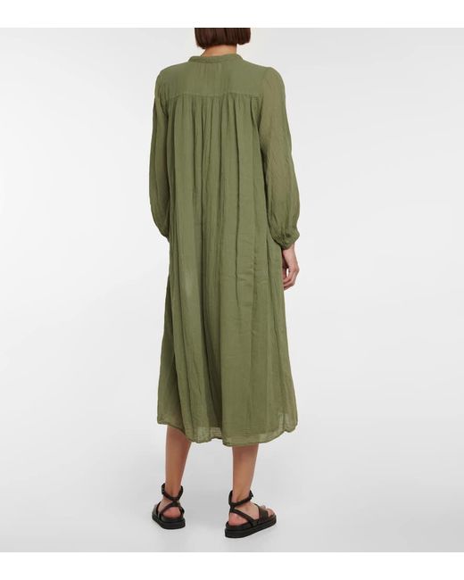 Velvet Green Frankie Cotton Voile Midi Dress