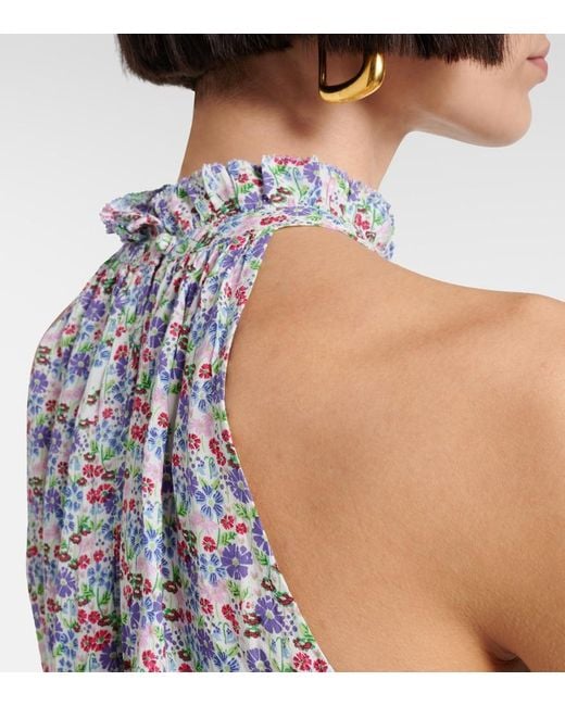 Poupette White Bianca Floral Minidress