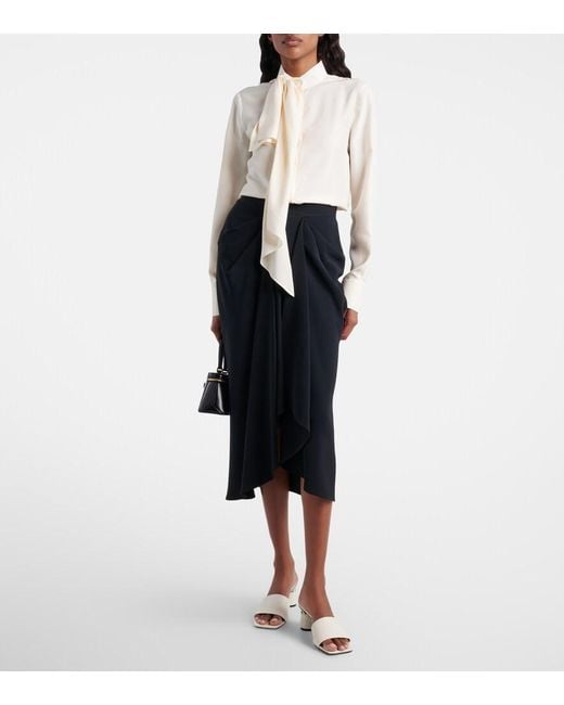 Givenchy White Tape Leather Mules
