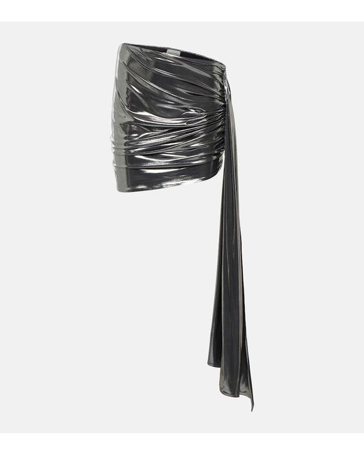 Magda Butrym Black Asymmetric Mini Skirt