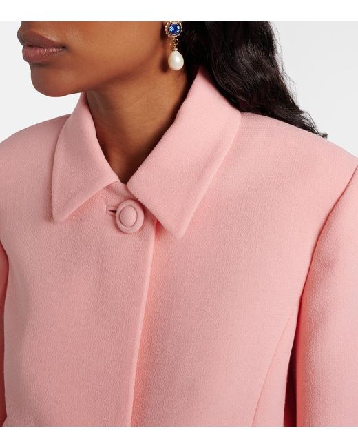 Valentino Pink Vgold Virgin Wool Jacket