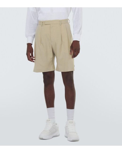 Amiri Natural Wool-Blend Bermuda Shorts for men