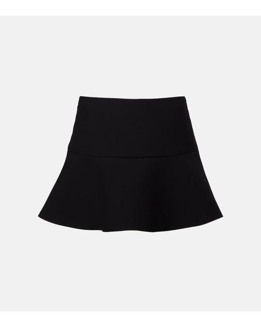 Mini-Jupe En Laine Gucci en coloris Black