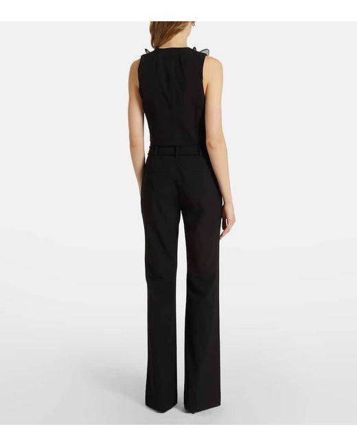 ROTATE BIRGER CHRISTENSEN Blue High-Rise-Schlaghose