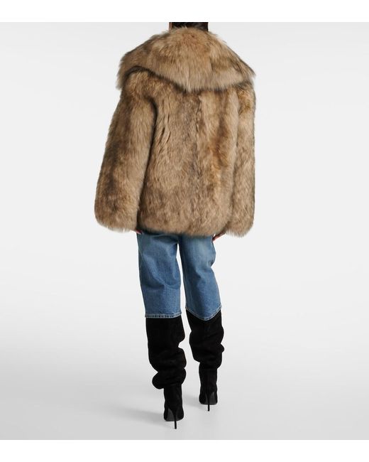Alaïa Brown Shearling Coat