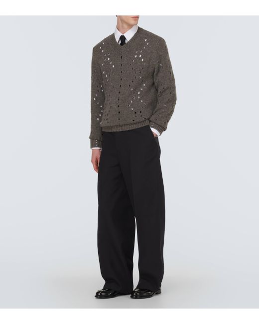 Pull en alpaga et laine Givenchy pour homme en coloris Gray