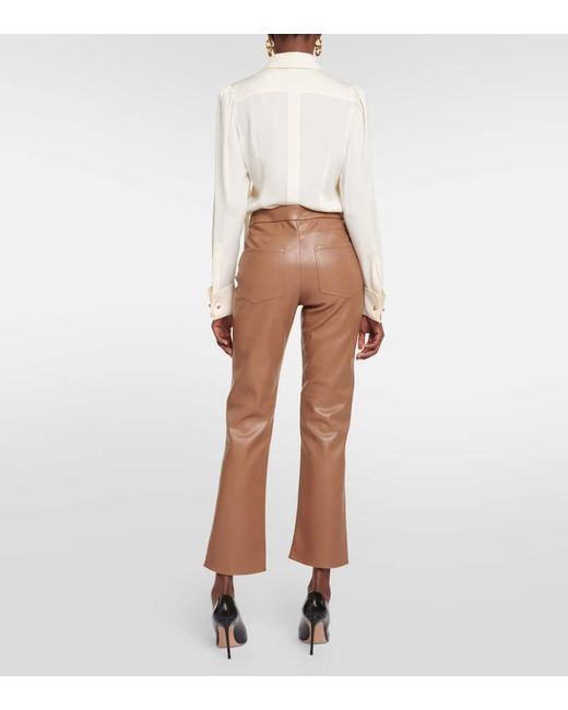 Pantalones Sublime de piel sintetica Max Mara de color Brown