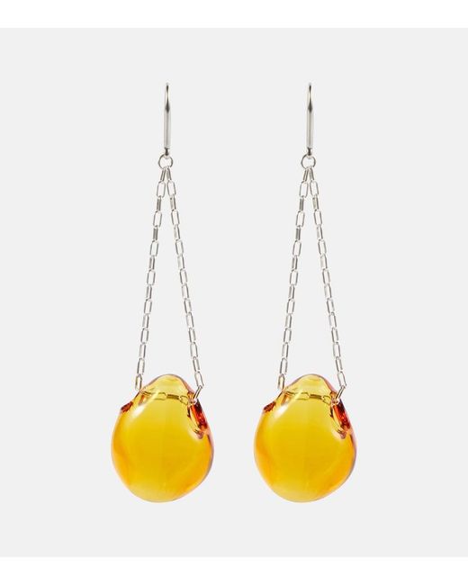 Isabel Marant Yellow Bubble Drop Earrings