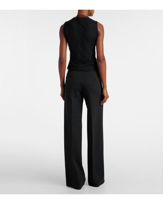 Dorothee Schumacher Black Emotional Essence Jersey Wide-Leg Pants
