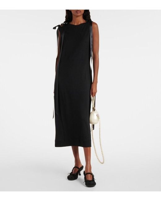 Simone Rocha Black Mules Grip Aus Canvas