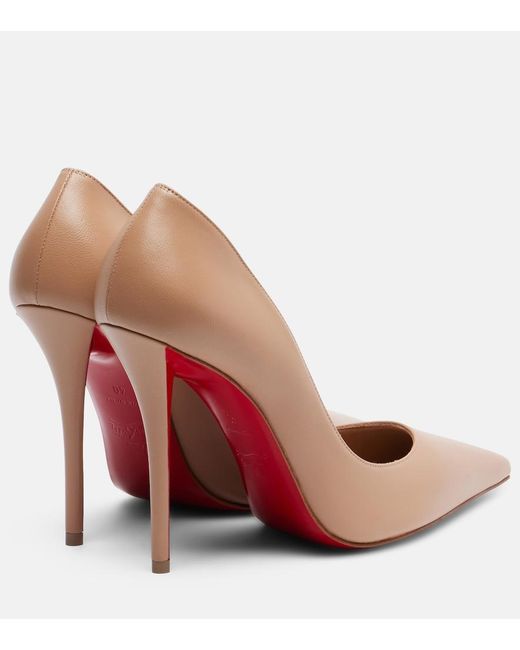 Christian Louboutin Brown Miss Z 100 Leather Pumps