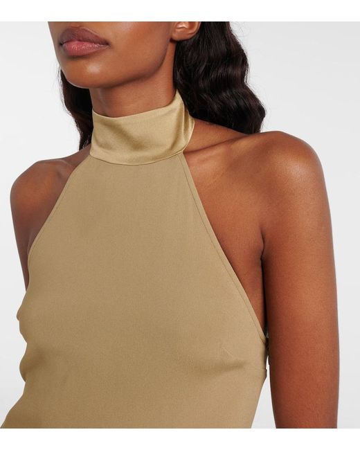 Robe Longue Berlin En Crepe Taller Marmo en coloris Natural