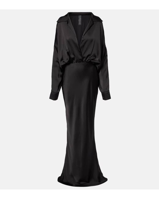 dresses for a black tie optional wedding Norma Kamali Long Sleeve Turtleneck Mini Dress main image 1