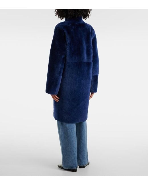 Joseph Blue Mantel Britanny Aus Shearling