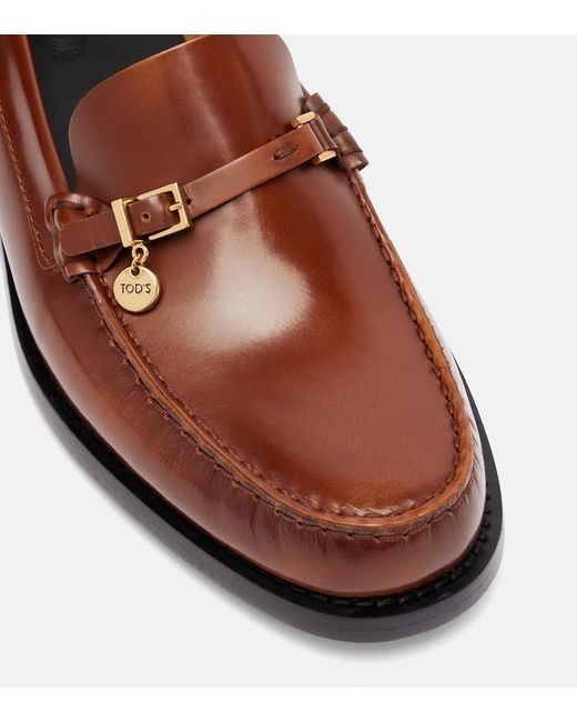 Tod's Brown Loafers Aus Leder