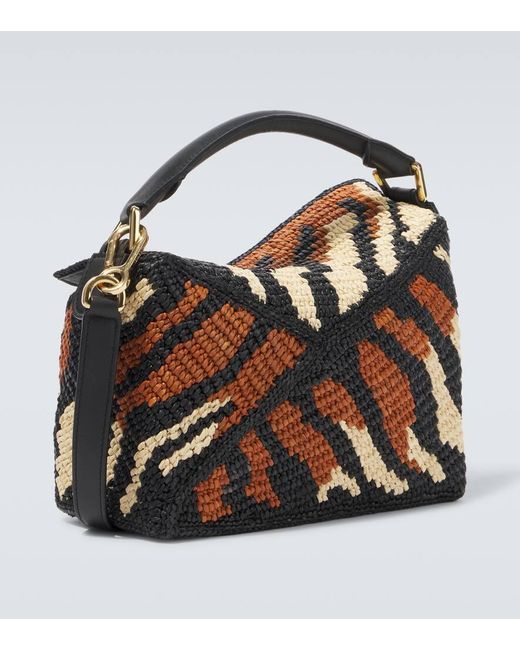 Loewe Black Paula's Ibiza Puzzle Edge Small Shoulder Bag for men
