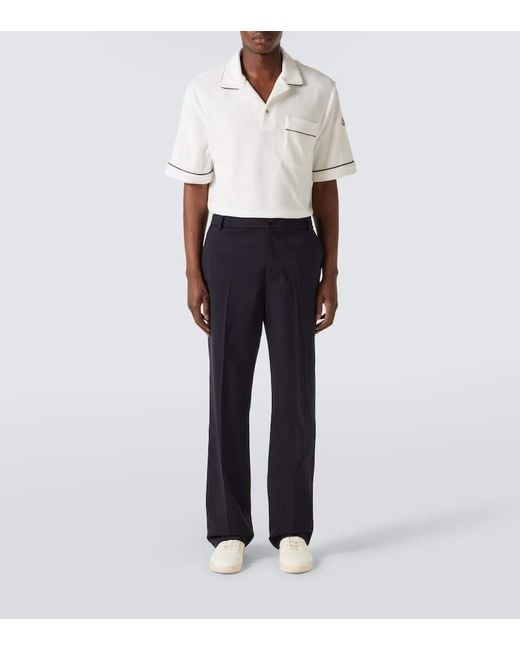 Moncler Polohemd Archivio Aus Frottee in White für Herren
