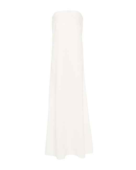the row white gown