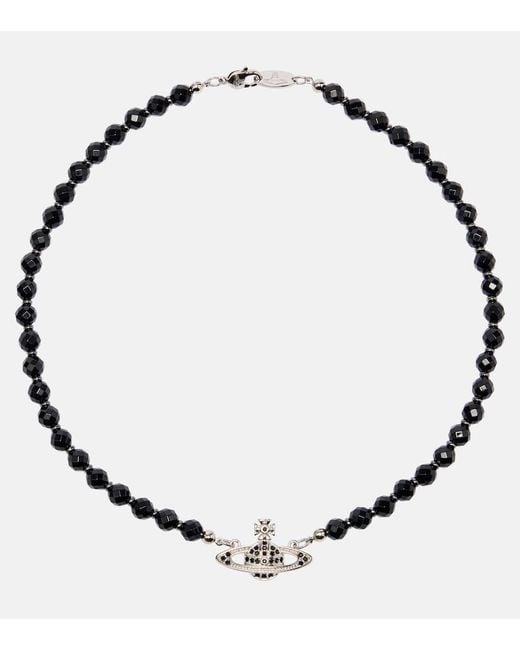 Vivienne Westwood Metallic Messaline Embellished Choker