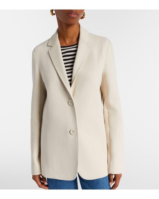 Max Mara Natural Max Mara Matollo Cotton-Blend Jersey Blazer