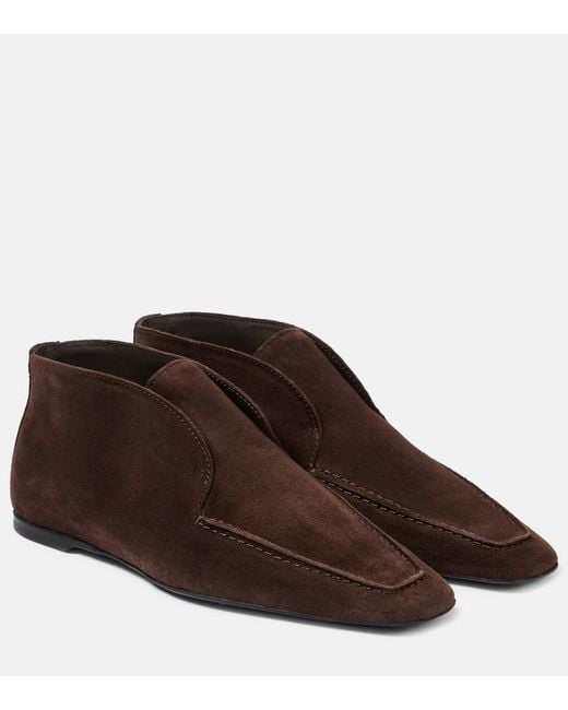 Totême  Brown Suede Desert Boots
