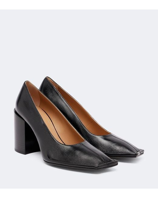Maison Margiela Brown Piped Leather Pumps