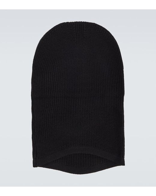 Compass ribbed-knit virgin wool beanie in green - Stone Island