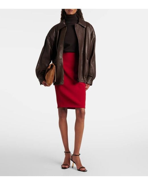 Borsa A Spalla Cassandre di Saint Laurent in Brown