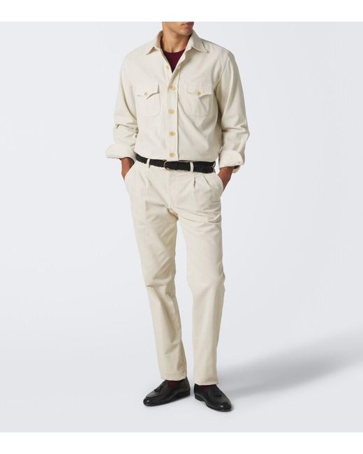Rubinacci Natural Cotton Corduroy Jacket for men