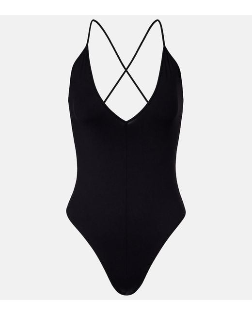 Wardrobe NYC Black Open-Back Bodysuit