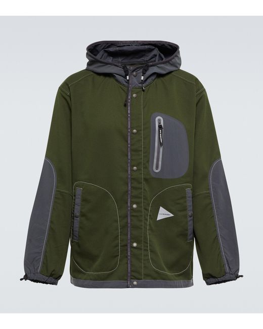 And Wander Green Vent Technical Jacket for men