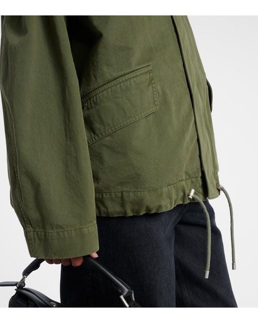 Loewe Green Set Aus Weste Und Jacke Aus Canvas