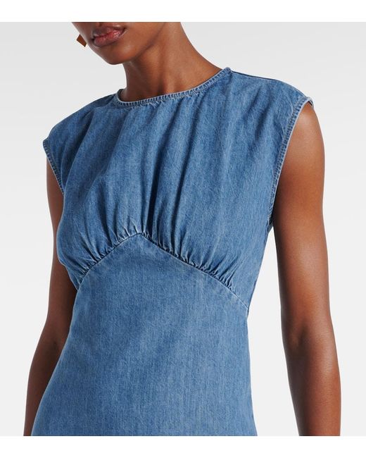 FRAME Blue Midikleid Aus Denim