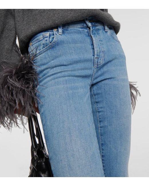 Jeans Bootcut Con Tiro Medio 7 For All Mankind de color Blue