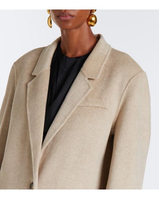 Isabel Marant Natural Clesa Wool And Cashmere Coat