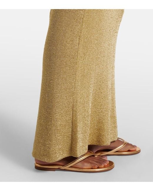 Staud Natural Knitted Maxi Dress