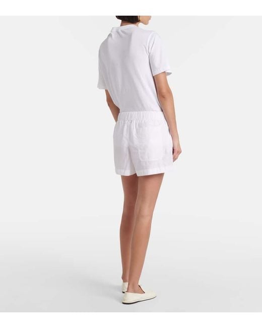 Wardrobe NYC White Cotton-Blend Shorts