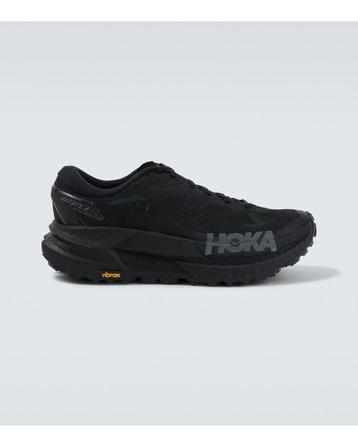 Hoka One One Black Mafate X Trail Running Shoes for men