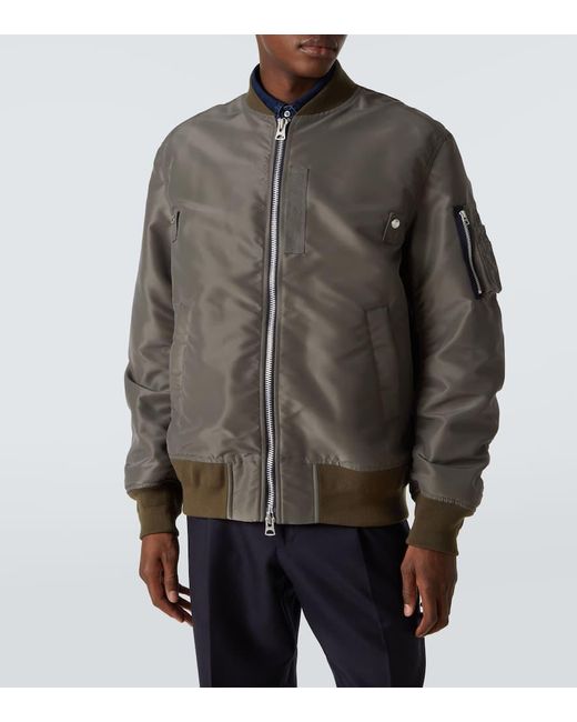 Sacai Bomberjacke Aus Twill in Green für Herren