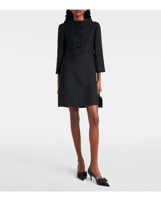 Valentino Black Crepe Couture Minidress