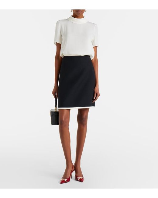 Valentino White Silk Top