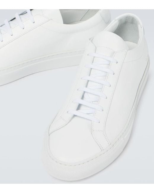 Common Projects White Original Achilles Low Sneakers for men